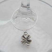 Four Leaf Clover Wine Glass Charms
