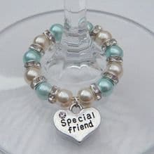 Friendship Wine Glass Charms