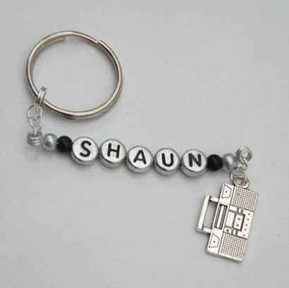 Ghetto Blaster Personalised Keyring