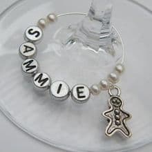 Gingerbread Wine Glass Charms