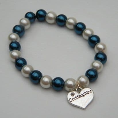 Goddaughter Bracelet - Charm Beaded Style