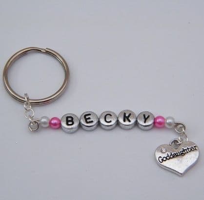 Goddaughter Personalised Keyring