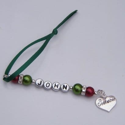 Godfather Personalised Christmas Tree Decoration