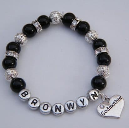 Godmother Personalised Bracelet - Sparkle & Bling Style