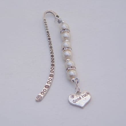 Good Luck Heart Bookmark - Elegance Style
