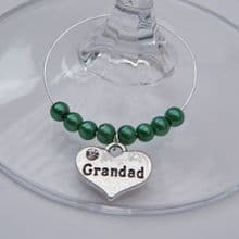 Grandad Wine Glass Charms