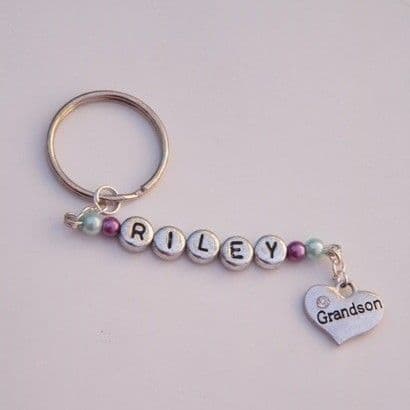 Grandson Personalised Keyring