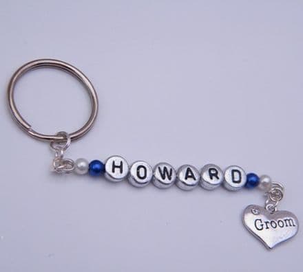 Groom Personalised Keyring