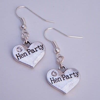 Hen Party Earrings - Drop Charm Style
