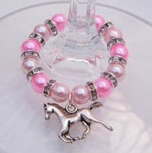 Horse Wine Glass Charms