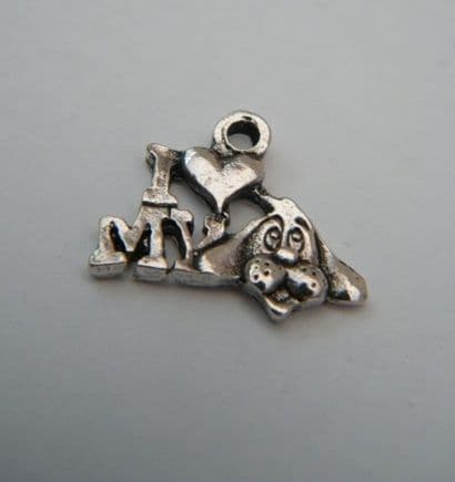 I Love My Dog Bracelet - Charm Beaded Style