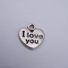 I Love You Wine Glass Charms