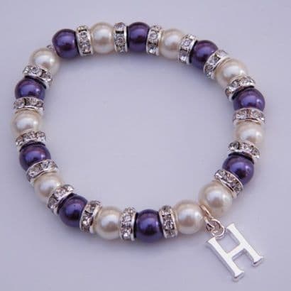 Initial Bracelet - Full Sparkle Style