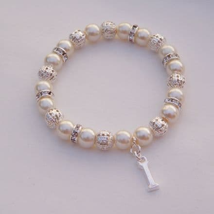Initial Bracelet - Sparkle & Bling Style