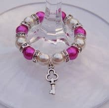 Key Wine Glass Charms