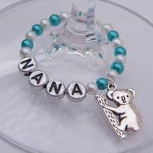 Koala Bear Wine Glass Charms