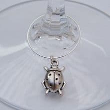 Ladybird Wine Glass Charms