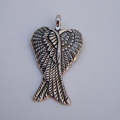 Large Angel Wings Personalised Keyring