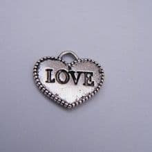 Love Heart Wine Glass Charms