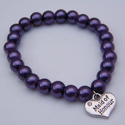 Maid Of Honour Bracelet - Charm Beaded Style