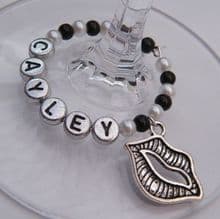 Make Up Artist Wine Glass Charms