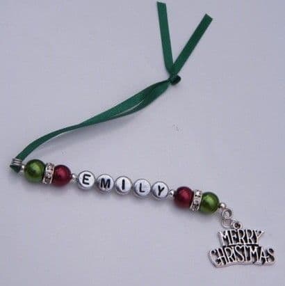 Merry Christmas Personalised Christmas Tree Decoration