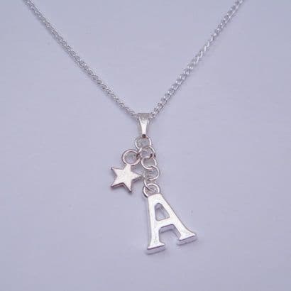 Mini Star Necklace - Initial Charm Style