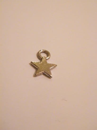 Mini Star Wine Glass Charm - Initial Full Sparkle Style