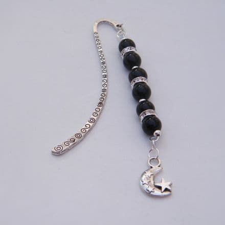 Moon With Stars Bookmark - Elegance Style