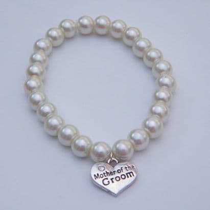 Mother Of The Groom Bracelet - Charm Beaded Style