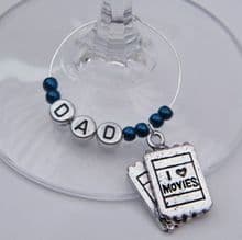 Movie Wine Glass Charms