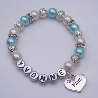 Mum Personalised Bracelet - Sparkle & Bling Style