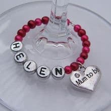 Mum To Be Wine Glass Charms