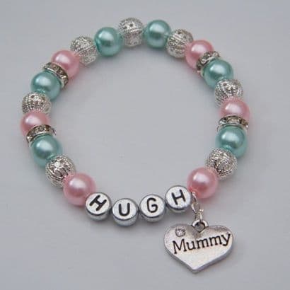Mummy Personalised Bracelet - Sparkle & Bling Style