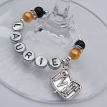 Nail Technician Wine Glass Charms