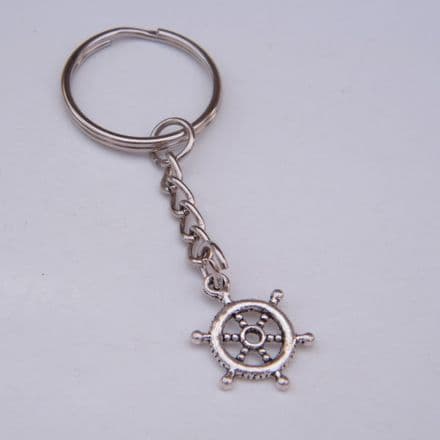 Nautical Wheel Keyring - Charm Style