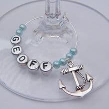 Nautical Wine Glass Charms
