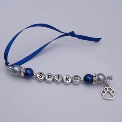 Pawprint Outline Personalised Christmas Tree Decoration