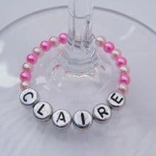Personalised Wine Glass Charms