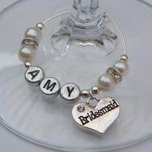 Personalised Wine Glass Charms - Elegance Style