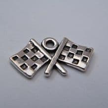 Racing Flags Wine Glass Charms