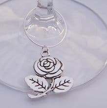 Rose Wine Glass Charms