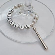 Rounders Wine Glass Charms