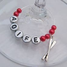 Rowing Wine Glass Charms