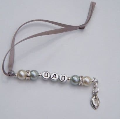 Rugby Ball Personalised Christmas Tree Decoration