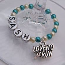 Running Wine Glass Charms