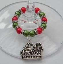 Santa Wine Glass Charms