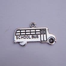 School Bus Wine Glass Charms