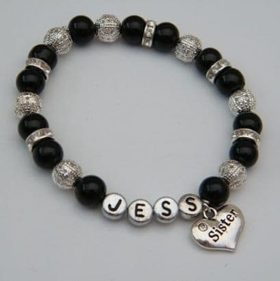 Sister Personalised Bracelet - Sparkle & Bling Style