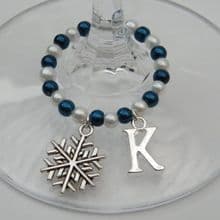 Snowflake Wine Glass Charms